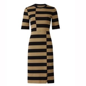 Derek Lam New York Offset Stripe Dress